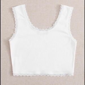cropped lace tank top✨